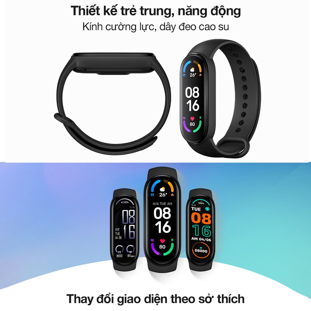 Đồng Hồ Thông Minh Xiaomi Mi Band 6 - Bảo Hành 1 Tháng - Shop Điện Máy Center