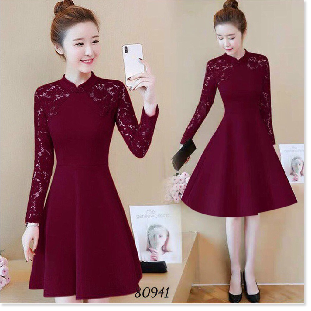 ĐẦM XÒE UMI PHỐI REN NỮ CỰC XINH DÀNH CHO CÁC NÀNG KME FASHION