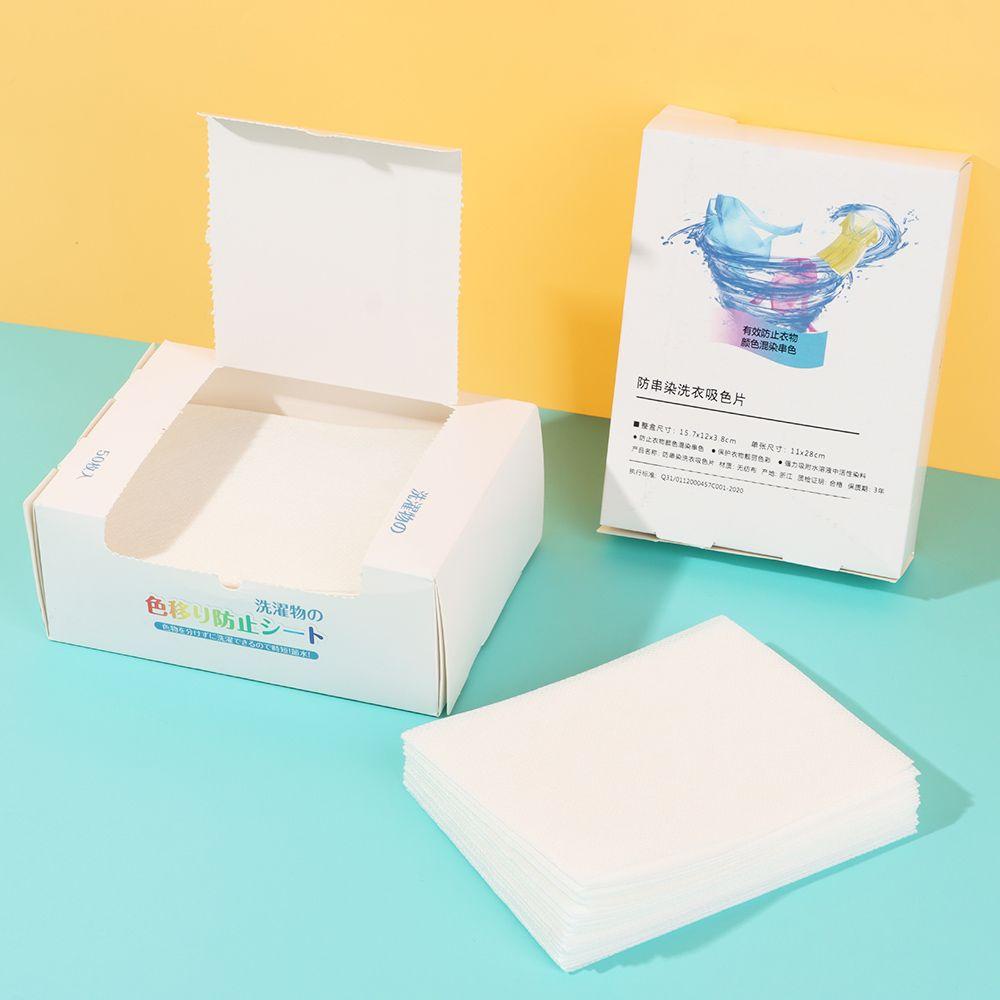 Set 24 / 50 Miếng Vải Nhuộm Màu Hỗn Hợp Chống Lem Màu Cho Quần Áo ​ Vải Giặt Quần Áo Họa Tiết Dễ Thương