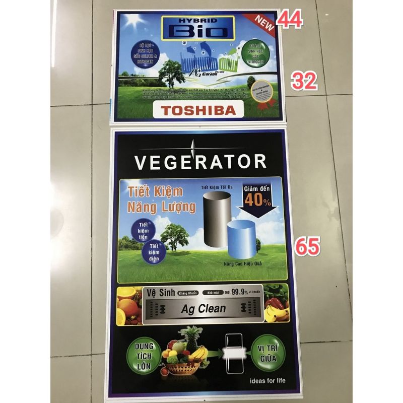 combo 10 tem tủ lạnh Toshiba