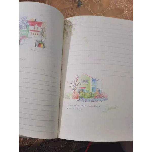 Sổ tay nhật kí nhẹ nhàng phòng cách Nhật Bản