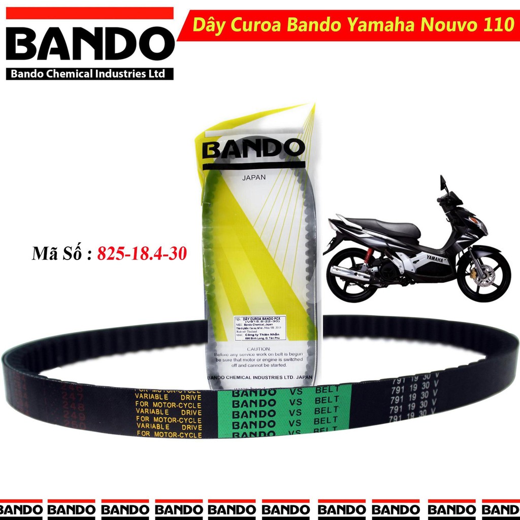 Dây curoa Yamaha Nouvo 110 ( Bando Thái Lan )