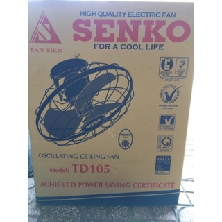 QUẠT TRẦN ĐÁO  TD105 SENKO