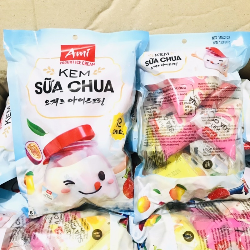 Kem Sữa Chua Ami 12 chiếc - 600g