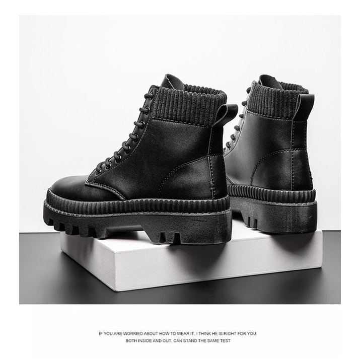 Bốt nam đế cao cực tôn dáng phong cách Hàn Quốc thu đông mới nhất | BigBuy360 - bigbuy360.vn