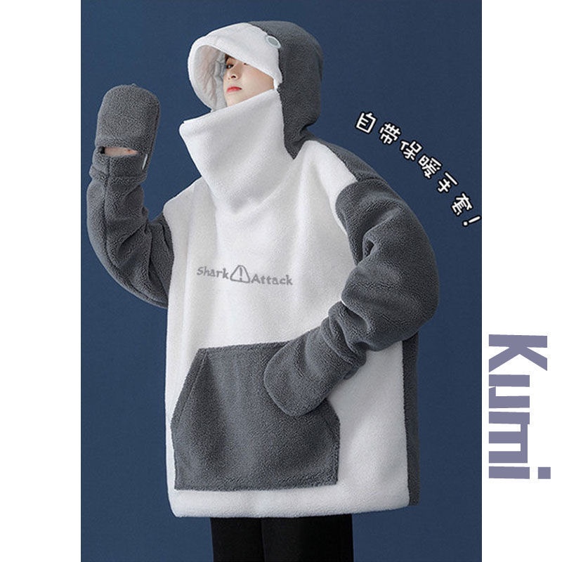 [Hàng Order] - Áo Hoodie Cá Mập Chất Lông Cừu Dày Dặn Nam Nữ | BigBuy360 - bigbuy360.vn