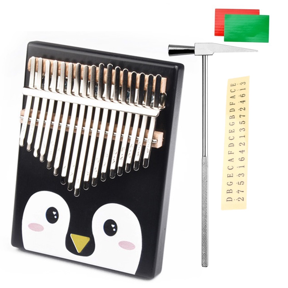 Đàn kalimba 17 phím hình chim cánh cụt đầy đủ phụ kiện - Tặng giá đỡ kalimba khi mua hàng vào mỗi thứ 2 hàng tuần