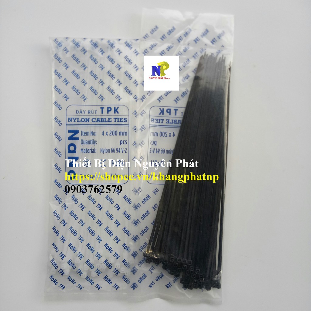 Dây Rút Nhựa Đủ Kích Cở Màu Trắng