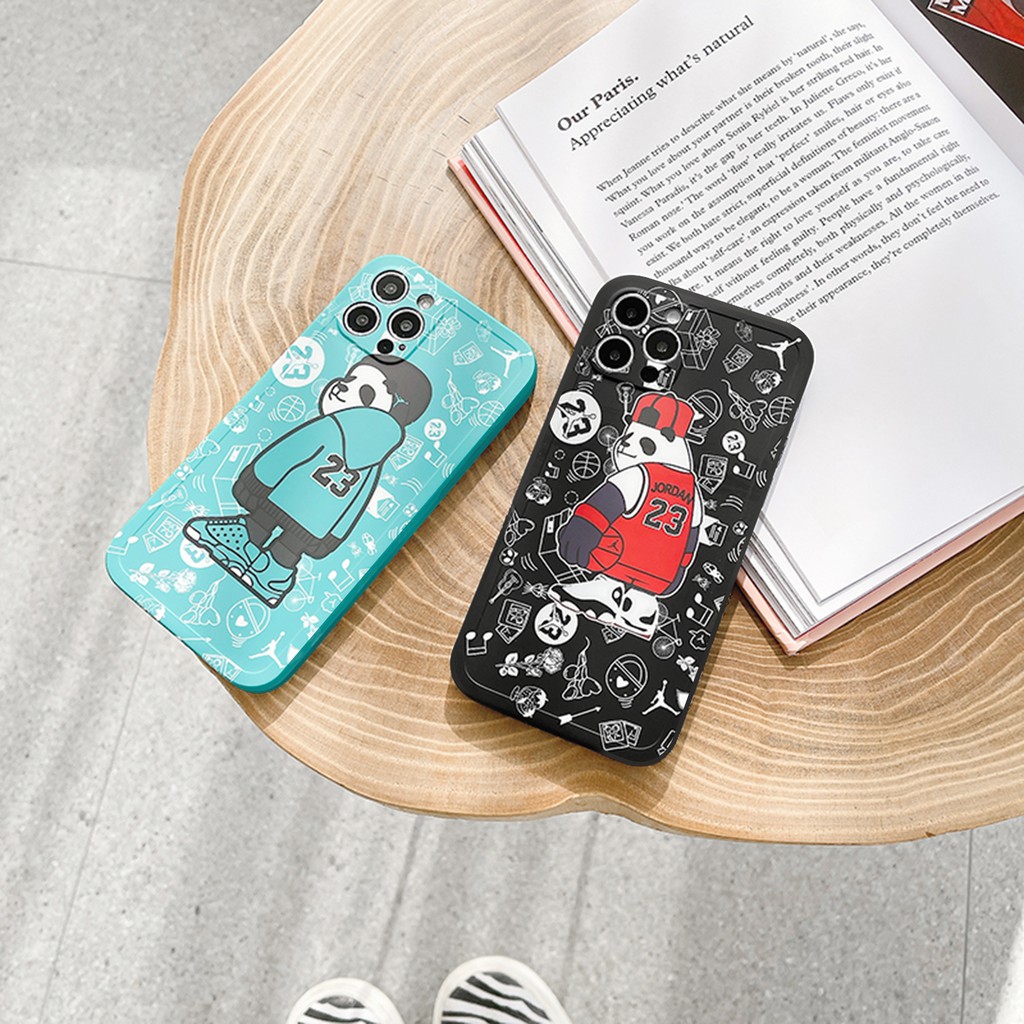 Ốp lưng iphone Cool Panda bóng cạnh vuông 6/6plus/6s/6splus/7/7plus/8/8plus/x/xr/xs/11/12/13/pro/max/plus/promax