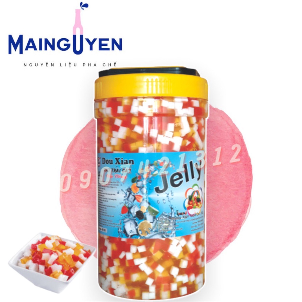 Thạch trái cây hạt Hàng Huy  đủ loại hộp 2.5kg