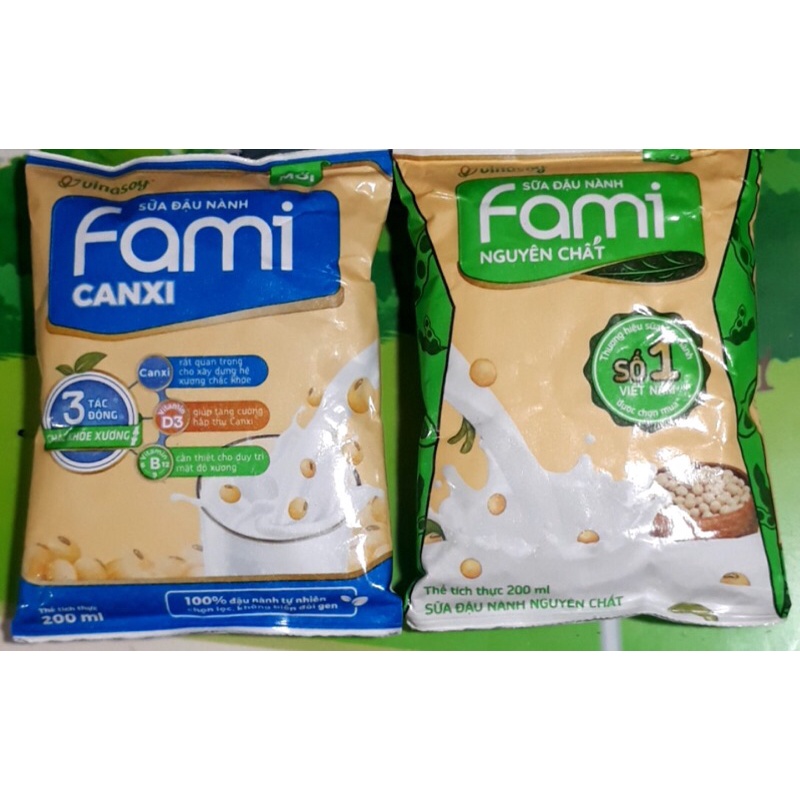 combo 5 bịch sữa đậu nành fami(mẫu mới)