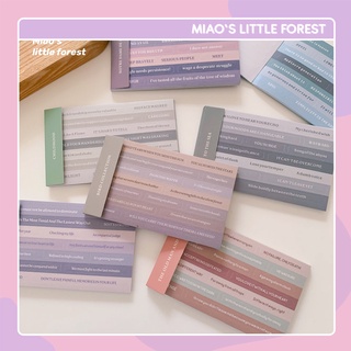 Sticker quote English Library sticker trích dẫn, lời thoại dạng quyển 20 tấm MST429 Miao's Little Forest