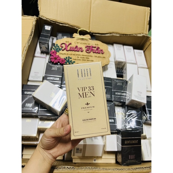 Nước hoa Víp men 33-nước hoa lua-hương gỗ thuần tuý