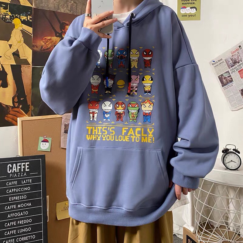 Áo hoodie nỉ Wind unisex form rộng FACLY nam nữ oversize ulzzang | BigBuy360 - bigbuy360.vn