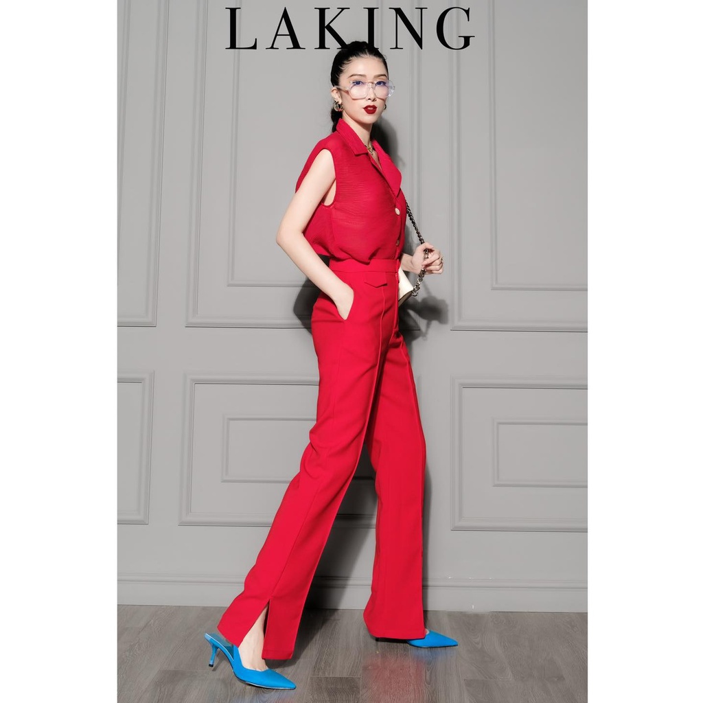 Áo sát nách cổ vest sọc ngang LAKING HOUSE | BigBuy360 - bigbuy360.vn