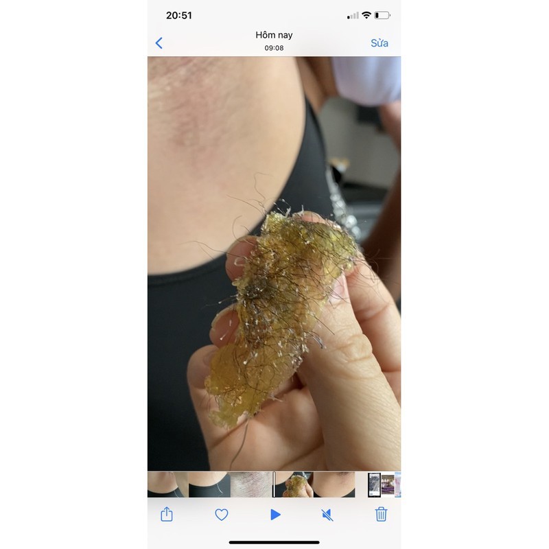 ( Mypham35 )  Sáp Wax Lông Nóng HARD WAX BEANS 100G - Tặng kèm que gỗ