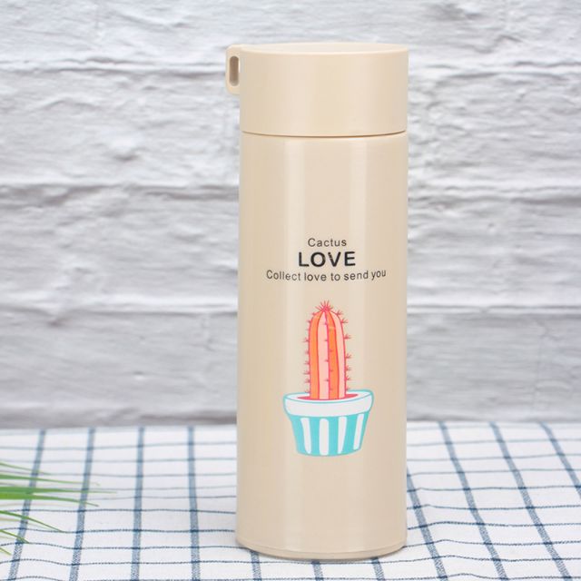 BÌNH THỦY TINH CHỮ LOVE BỌC NHỰA 400ML - MÀU NGẪU NHIÊN