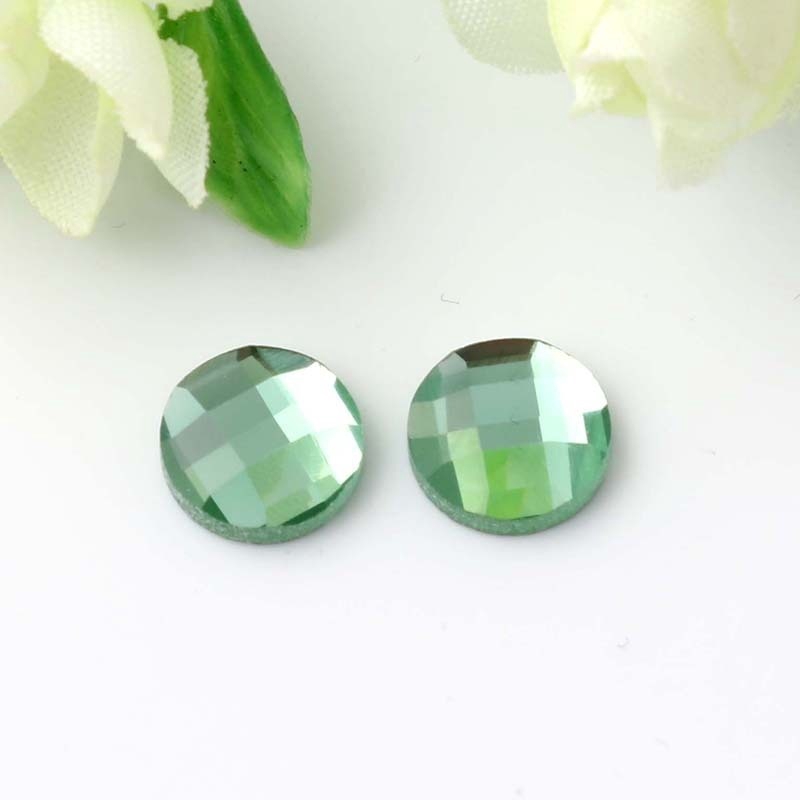 Set 50 Viên Đá Thủy Tinh Tròn 6mm Lấp Lánh Trang Trí Điện Thoại