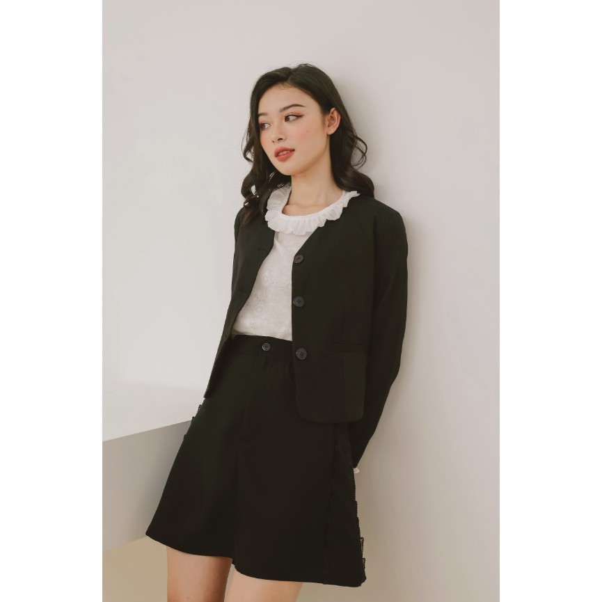 Áo khoác cổ tim kiểu áo vét - BASIC JACKET - SODA POP