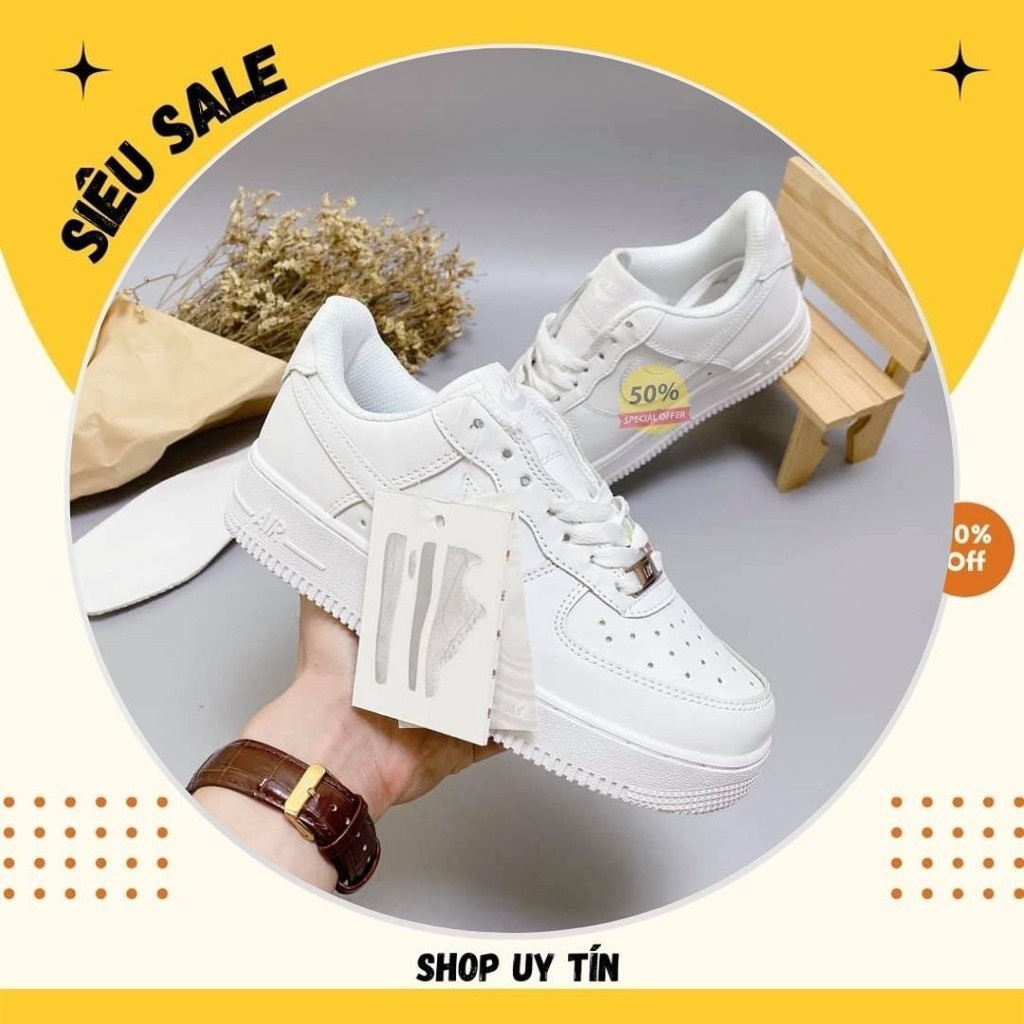✔️FREE SHIP✔️Giày thể thao sneaker AF1 trắng full box , Hàng Cao Cấp