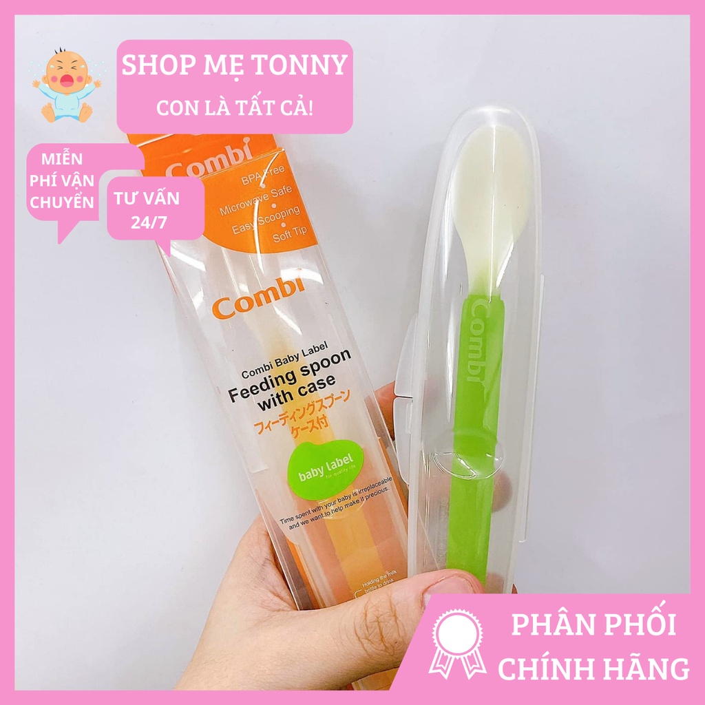 Thìa ăn dặm Combi có hộp