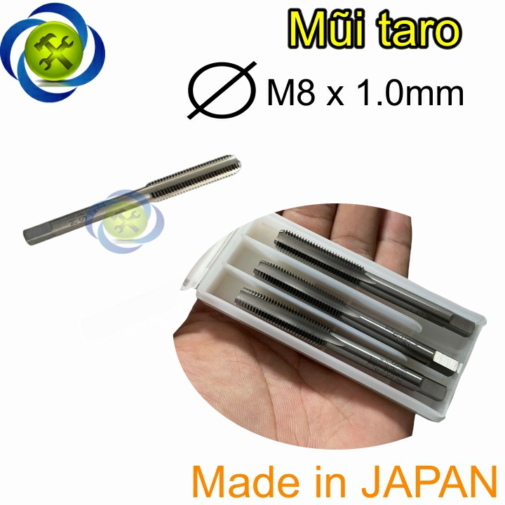 Mũi taro M8 x 1.0 HTD-M810 JAPAN (bộ 3 mũi )