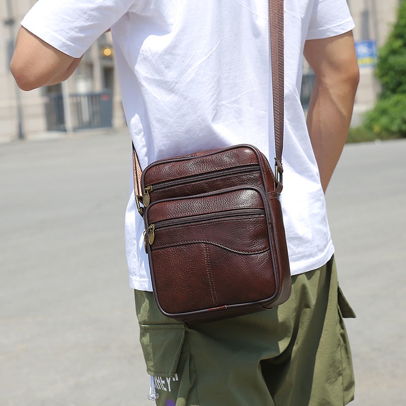 Túi xách da bò đeo chéo thời trang công sở cho nam | BigBuy360 - bigbuy360.vn