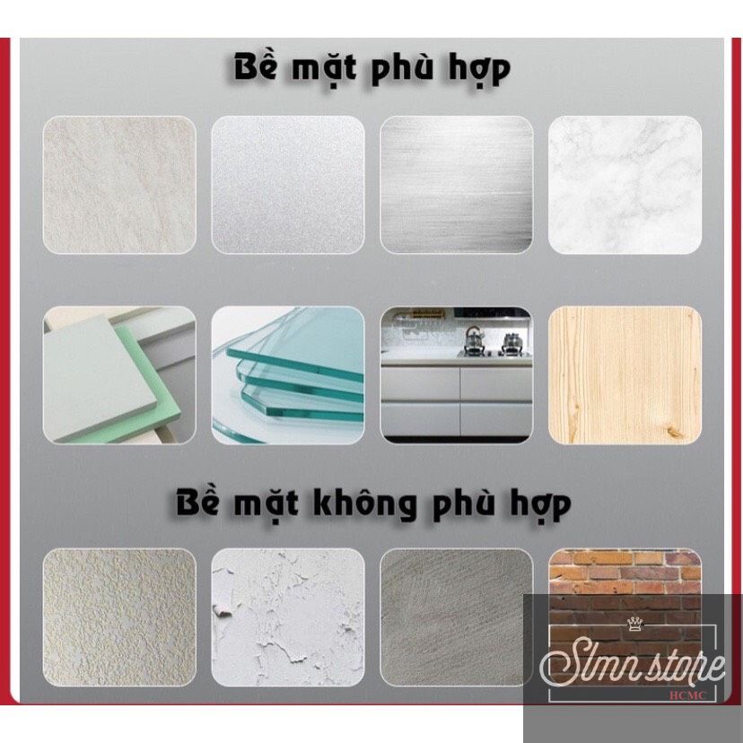01 Miếng dán tường thay thế, miếng dán dự phòng cho kệ nhà tắm, kệ nhà bếp, giỏ inox, kệ góc tường. SD3-MD