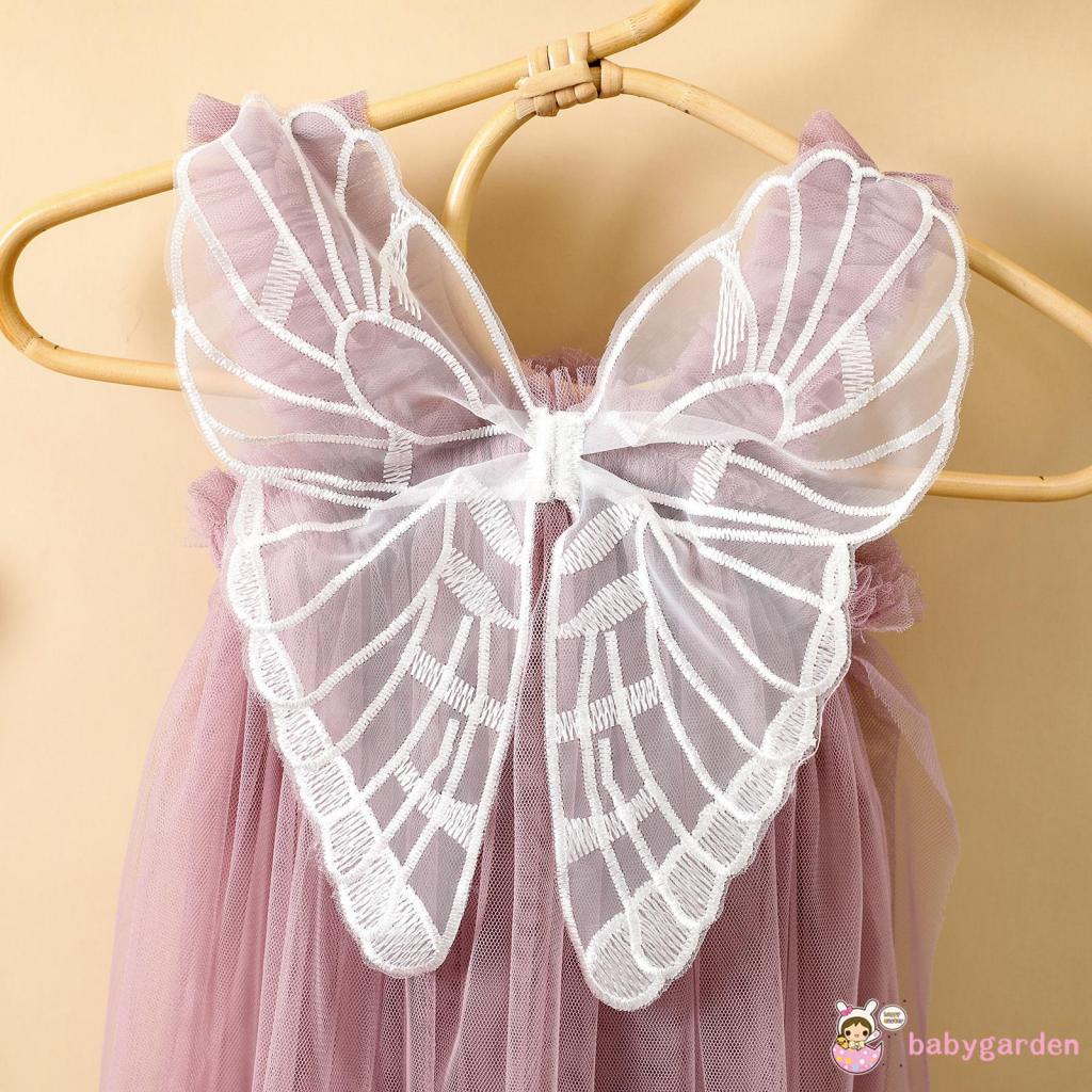 Đầm Lưới Không Tay Hình Bướm Dành Cho Bé Gái 6 Tháng Tuổi 4 Tuổi