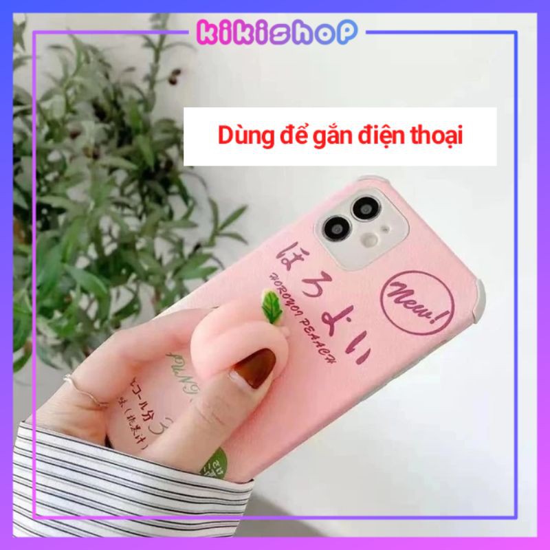 Squishy Trái Đào Mochi Dán Điện Thoại, Xả Stress,...