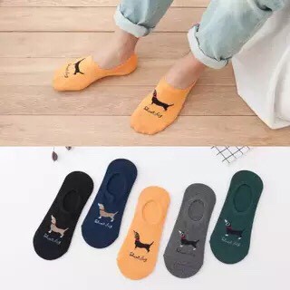 Bộ 5 Đôi Vớ Cotton Mỏng Tàng Hình Chống Trượt Họa Tiết Hoạt Hình Thời Trang Mùa Hè Cho Nam Và Nữ
