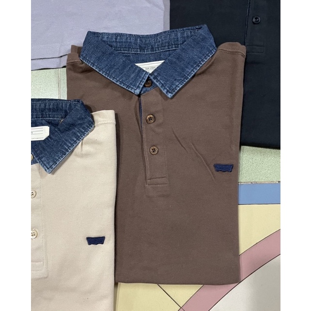 Áo Nam Levi's Dư Xịn Có Cổ Jean Trẻ Trung Size XL