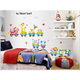 decal dán tường đoàn tàu