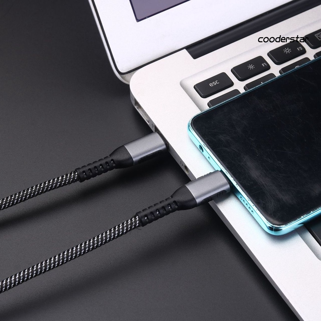 Cáp sạc nhanh ZJ-DN 5A PD 100W Type-C sang Type-C 2 trong 1 cho laptop