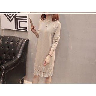 Đầm Xếp Ly Eo Thu Đông