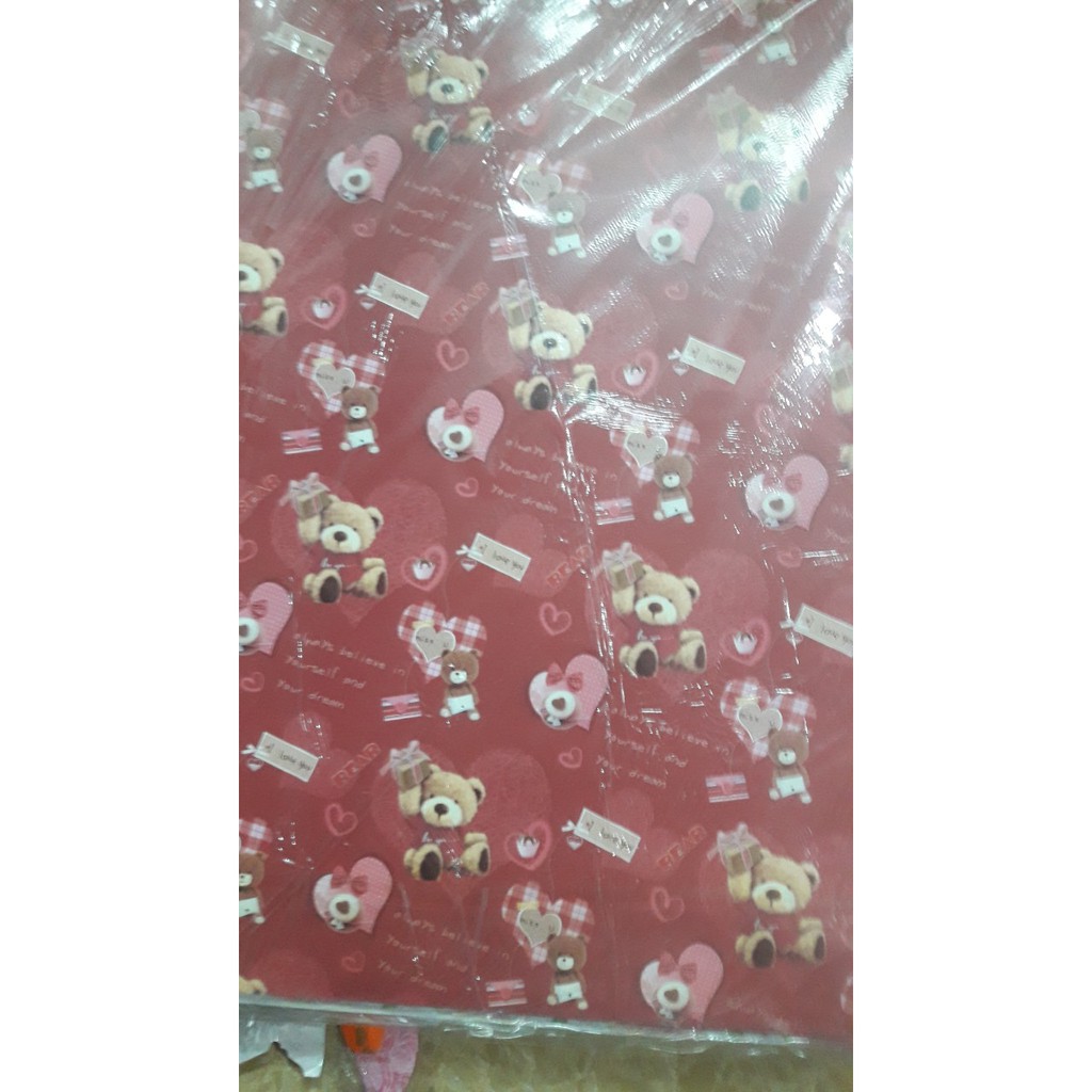 10 tờ Giấy lụa gói quà kèm 10 nơ rút