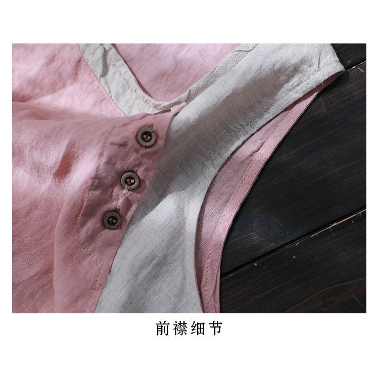 Áo Sát Nách 100% cotton Lanh Mỏng Dáng Rộng Thời Trang Mùa Hè Hàng Mới Dành Cho Bạn Nữ