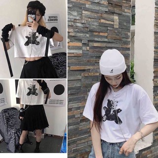 [SIÊU HOT] Áo croptop thun nữ GẤU XÍCH cực chất (Sỉ từ 5sp bất kì)