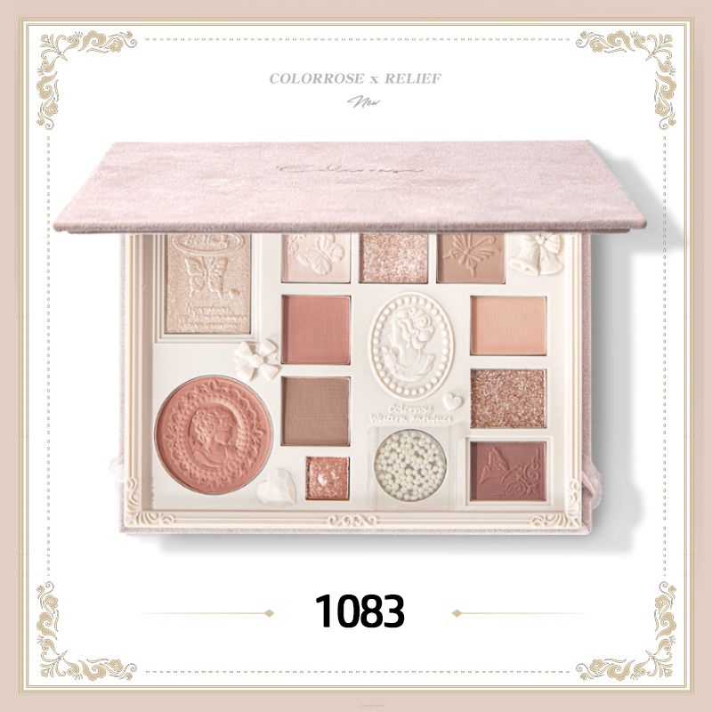 Bảng phấn mắt Colorrose tích hợp phấn bắt sáng và má hồng tất cả trong một | BigBuy360 - bigbuy360.vn