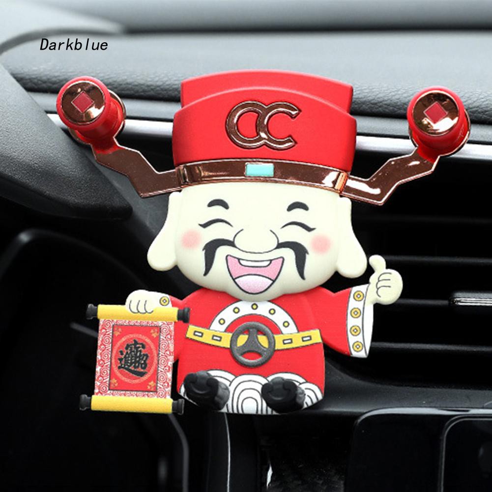 Giá đỡ điện thoại gắn lỗ thông khí xe hơi tiện lợi kiểu dáng ông thần tài dễ thương | BigBuy360 - bigbuy360.vn