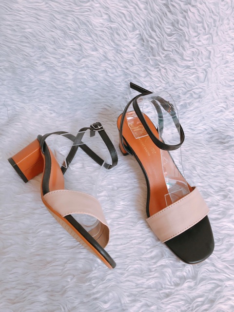 Giày Cao Gót 5p 2 Dây Chéo Gót ST