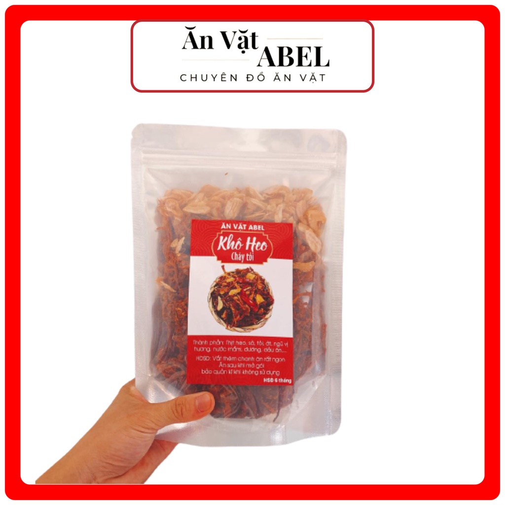 Khô heo cháy tỏi đặc biệt 400 gram , heo khô cháy tỏi ngon , Ăn Vặt ABEL | BigBuy360 - bigbuy360.vn