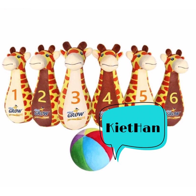 Bộ Bowling hình hươu nhồi bông