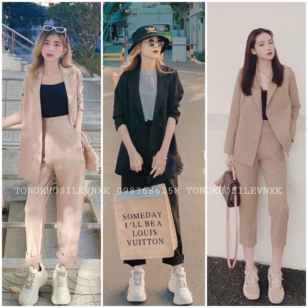 set vest nhiều màu