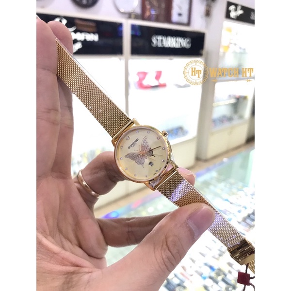 Đồng hồ nữ SUNRISE 2189SB full hộp chính hãng, kính Sapphire chống xước, chống nước