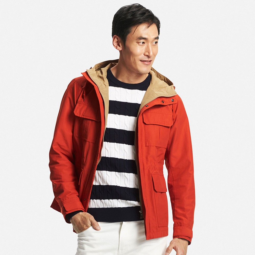 Áo parka nam hàng hiệu cao cấp chất kaki mềm chống nước nhẹ