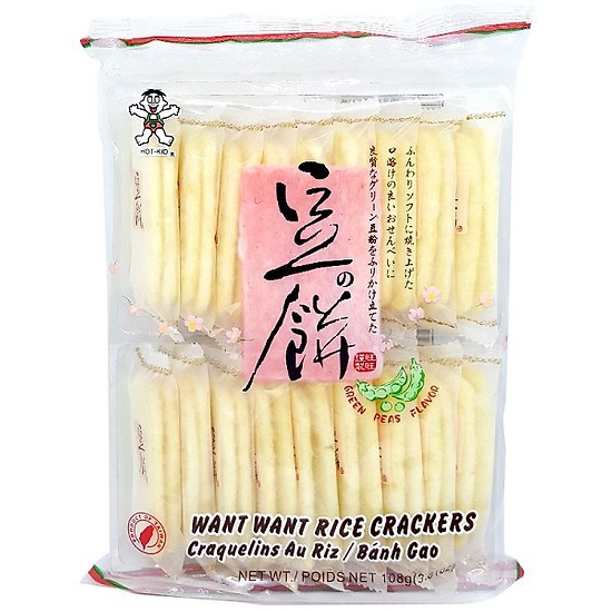 Bánh Gạo Want Want Vị Đậu Xanh 108g