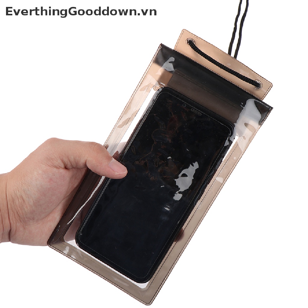 [EverthingGooddown] 1 Túi Đựng Điện Thoại Chống Nước 3 Lớp Niêm Phong Dùng Khi Đi Bơi