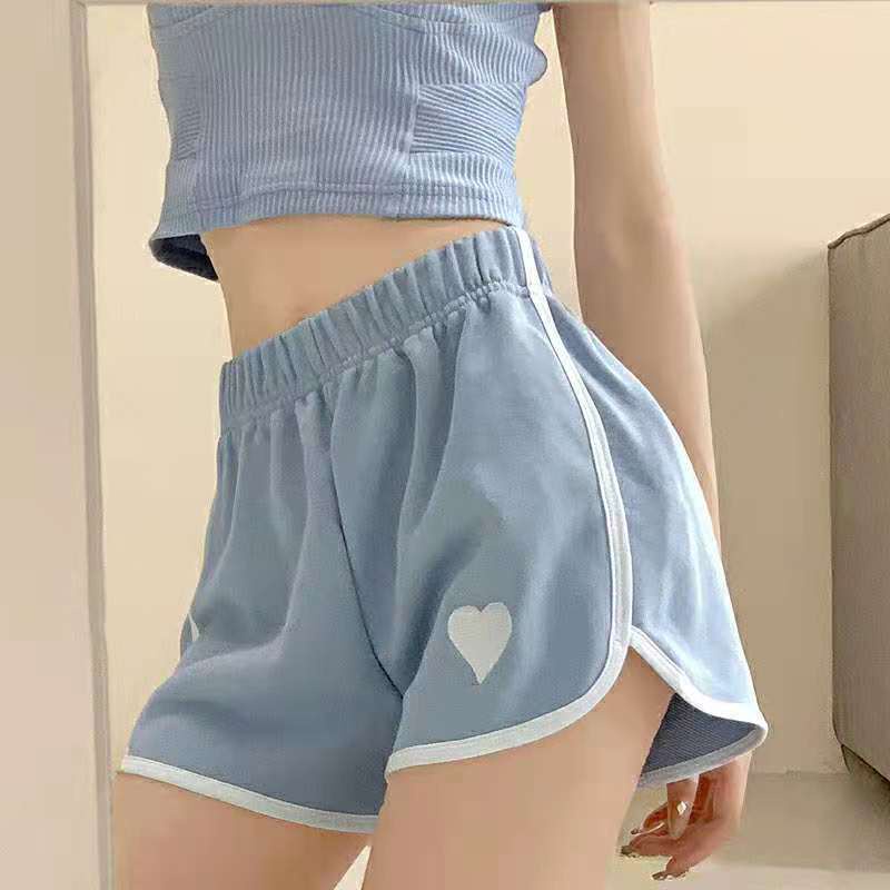 Jiashucheng Quần Short Mỏng Ba Tấc Dáng Rộng Phong Cách Mới Mùa Hè Tập Yoga Chạy Bộ Thể Thao Cho Nữ