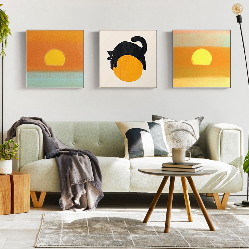 Tranh Treo Tường Hình Động Vật Màu Sắc Ấm Áp Trang Trí Nhà Cửa